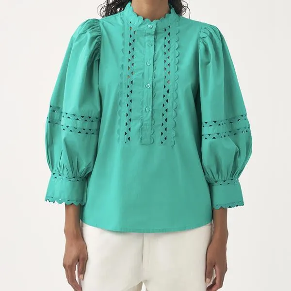 Antik Batik - Blouse - Rodo Blouse Aqua