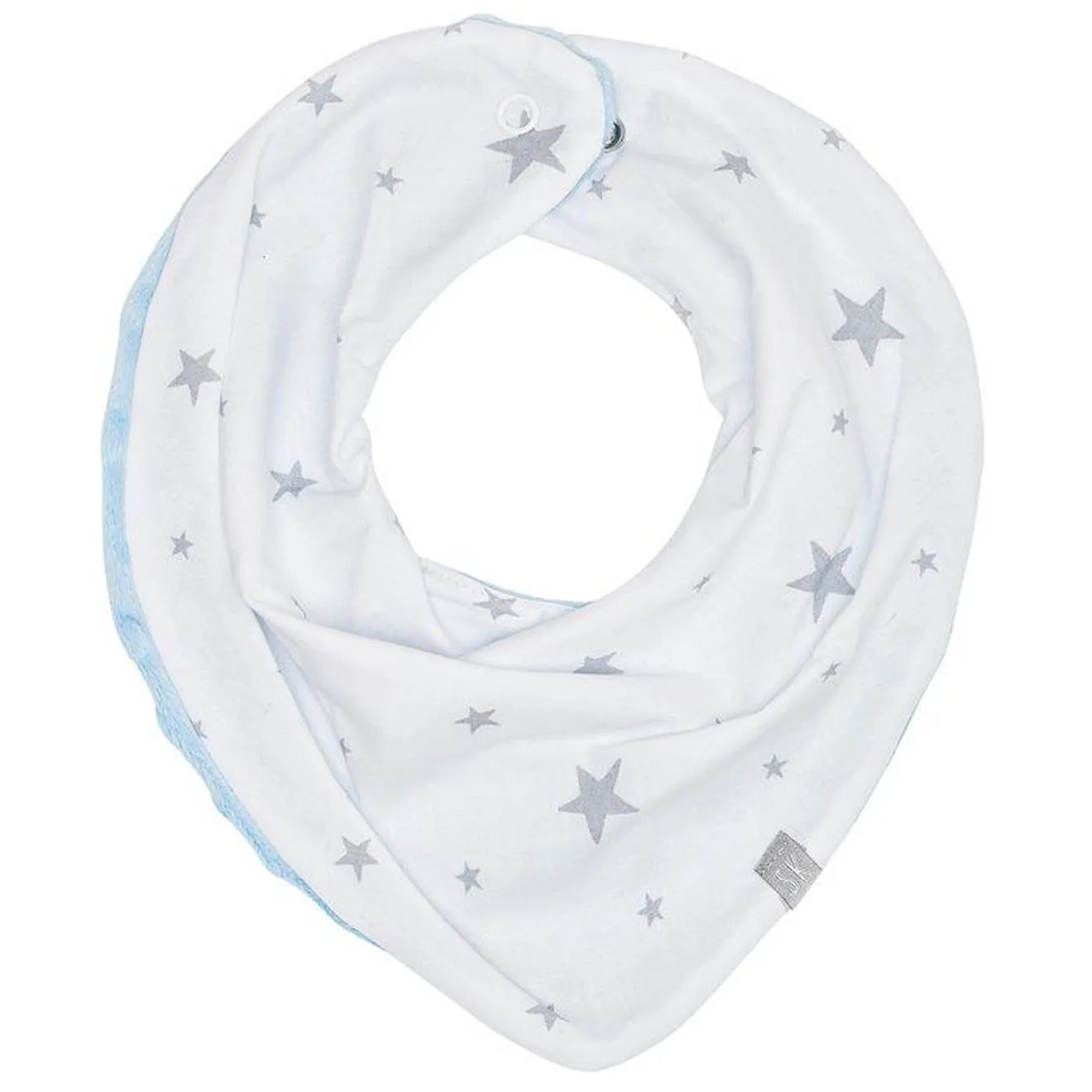 Bandana cache-cou réversible - STELLA - Blanc / Bleu bleu - Sevira Kids