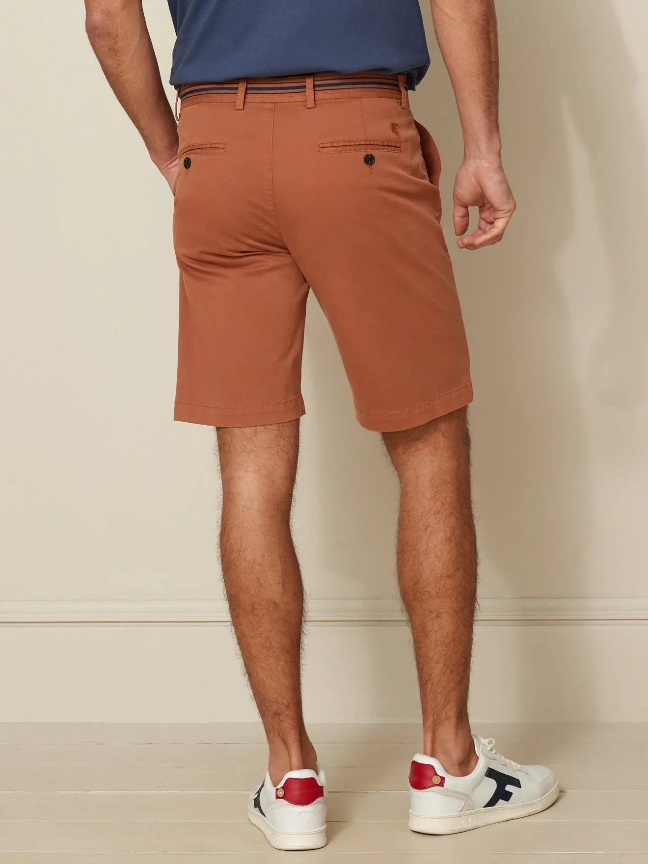 Bermuda droit homme coton stretch