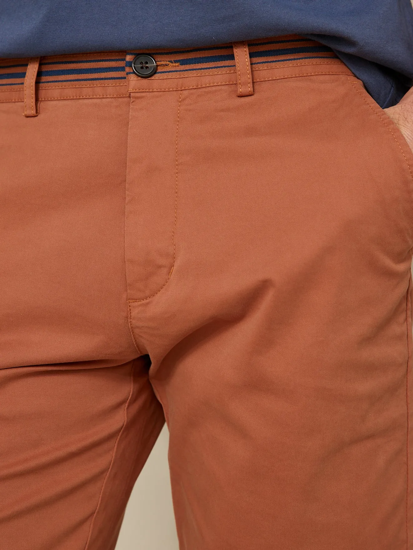Bermuda droit homme coton stretch