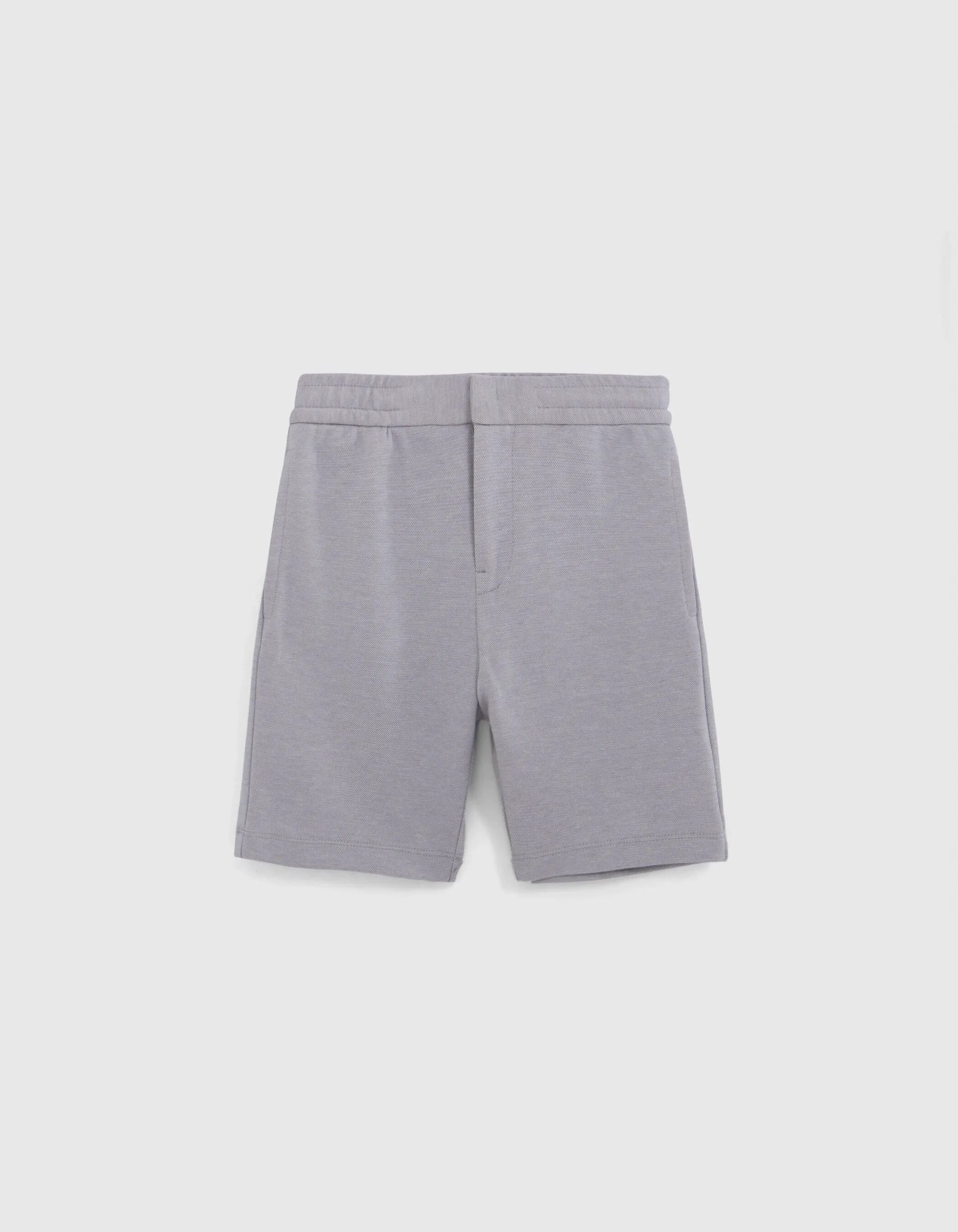 Bermuda gris maille garçon