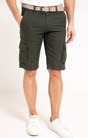 Bermuda Print Cargo avec ceinture - 31,49 €