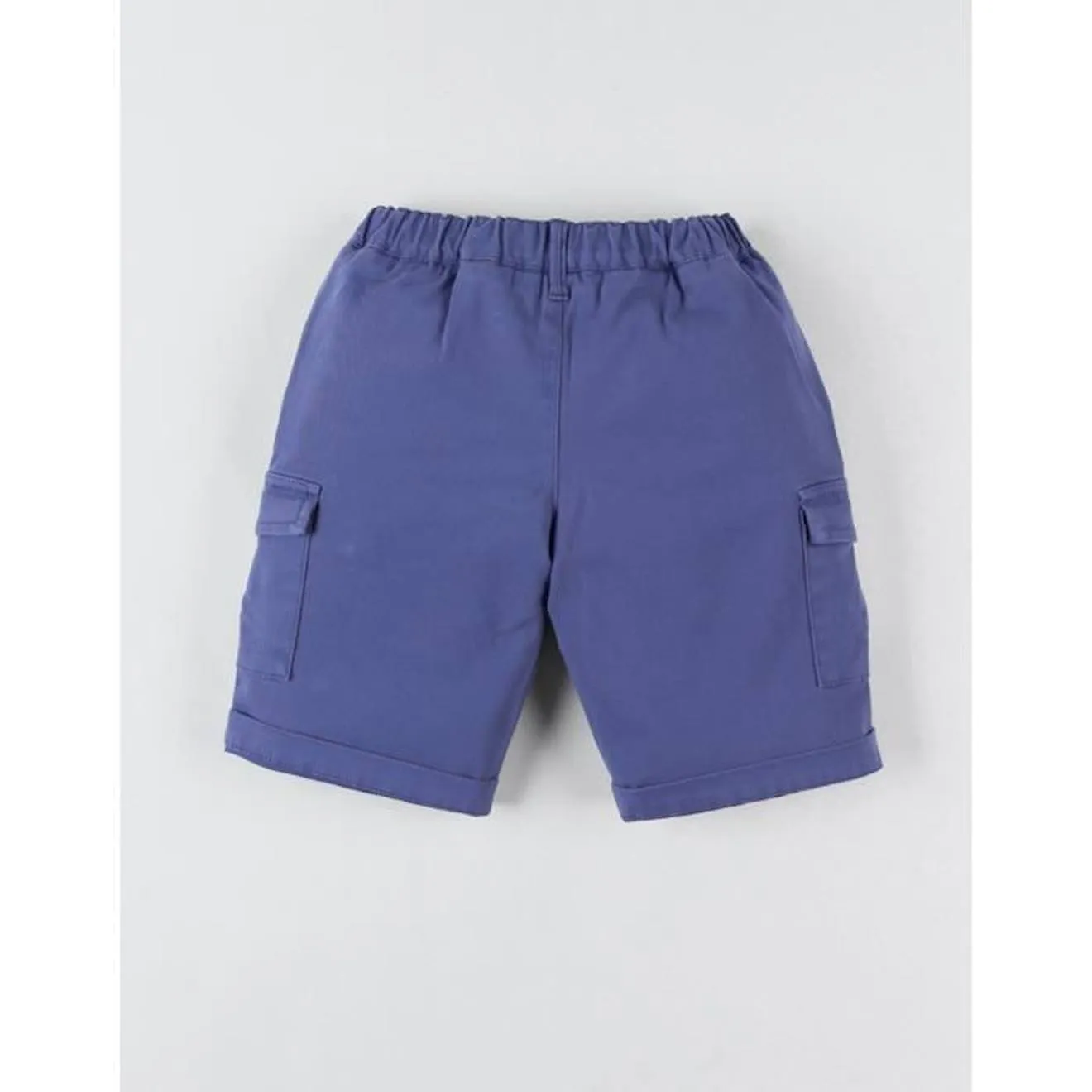 Bermuda taille élastiquée bleu - Noukies
