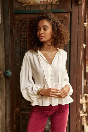 Blouse blanche en viscose - Beth