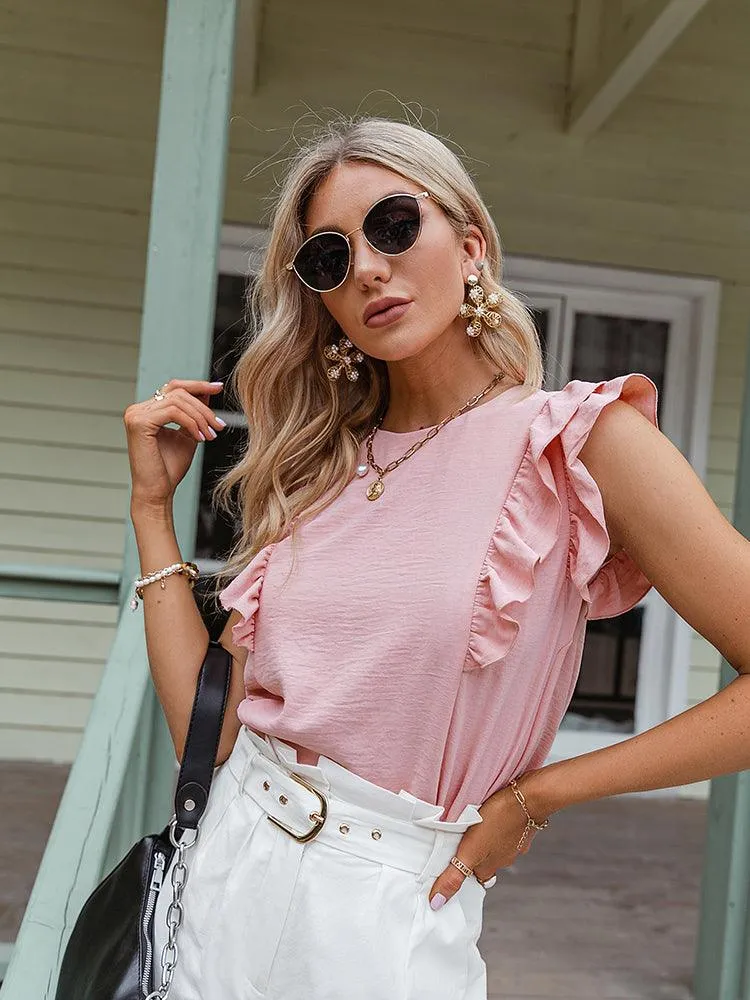 Blouse Chic Manches Volantées