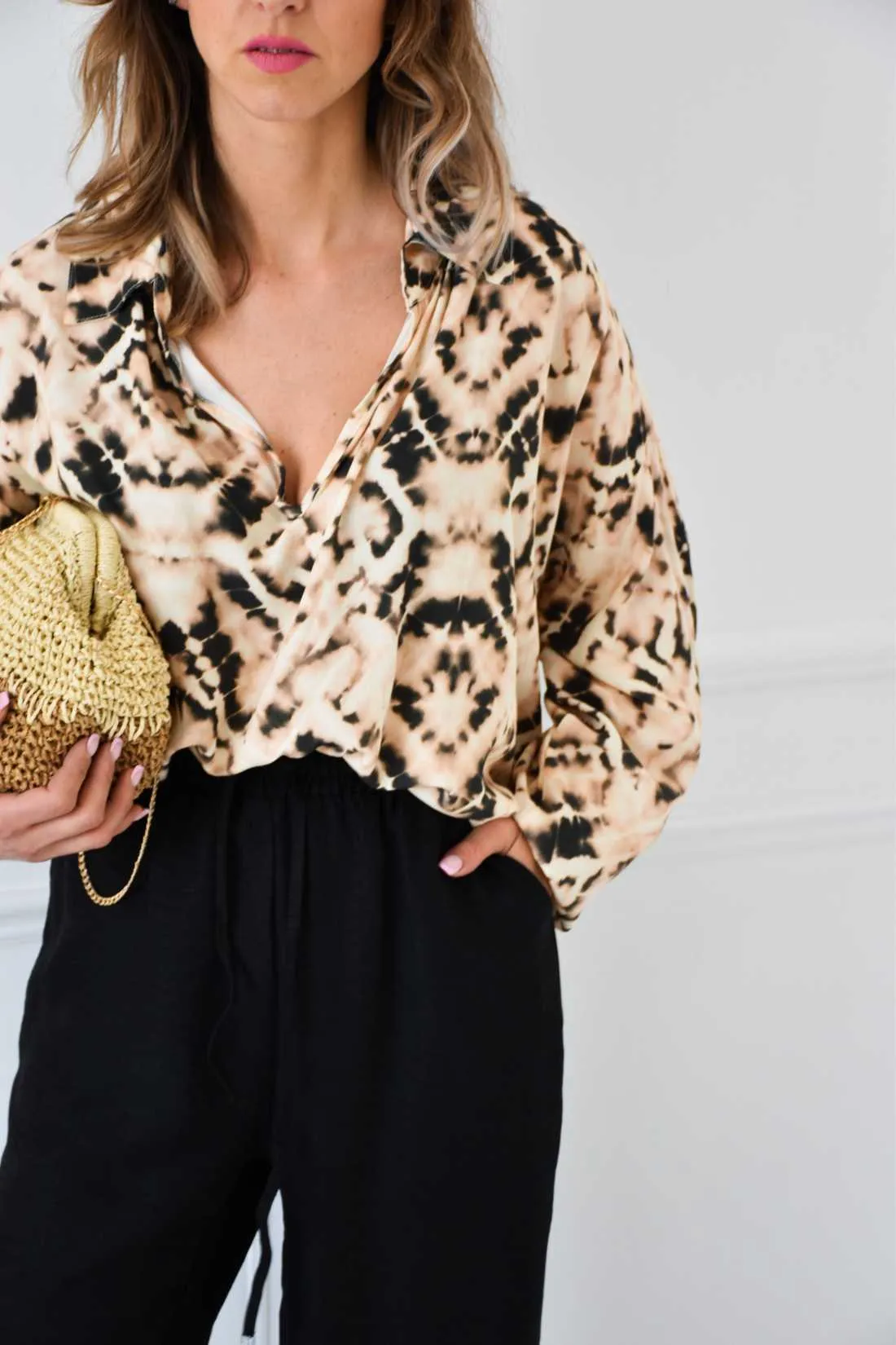 Blouse Imprimé Beige Banditas NINETTA