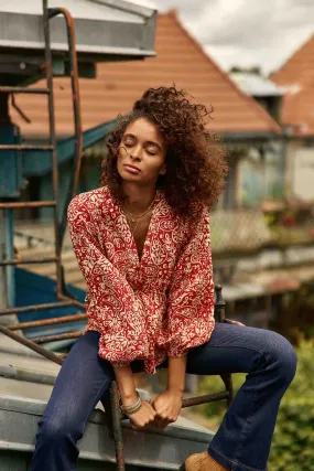 Blouse à imprimé cachemire - Berenice