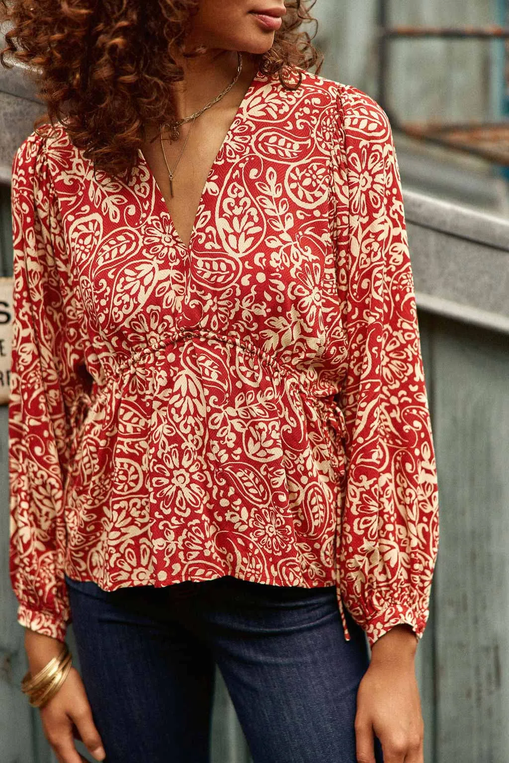Blouse à imprimé cachemire - Berenice