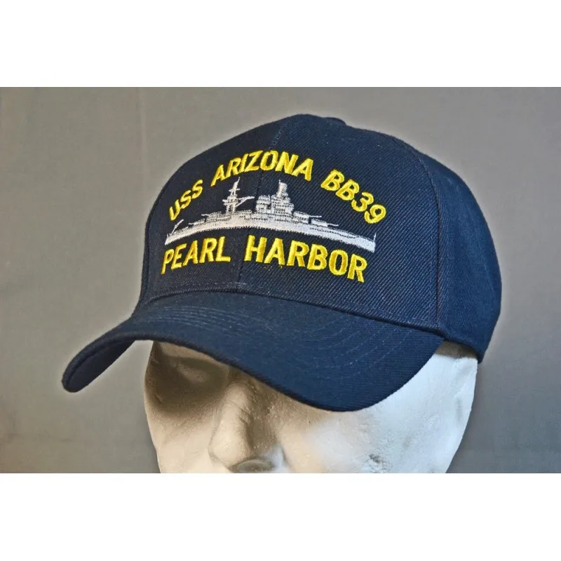 casquette motif uss arizona