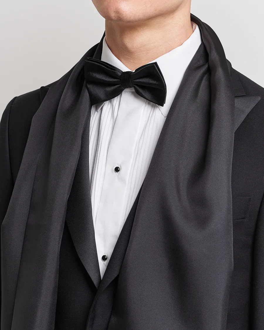 Ceremony Self Fringes Scarf Black