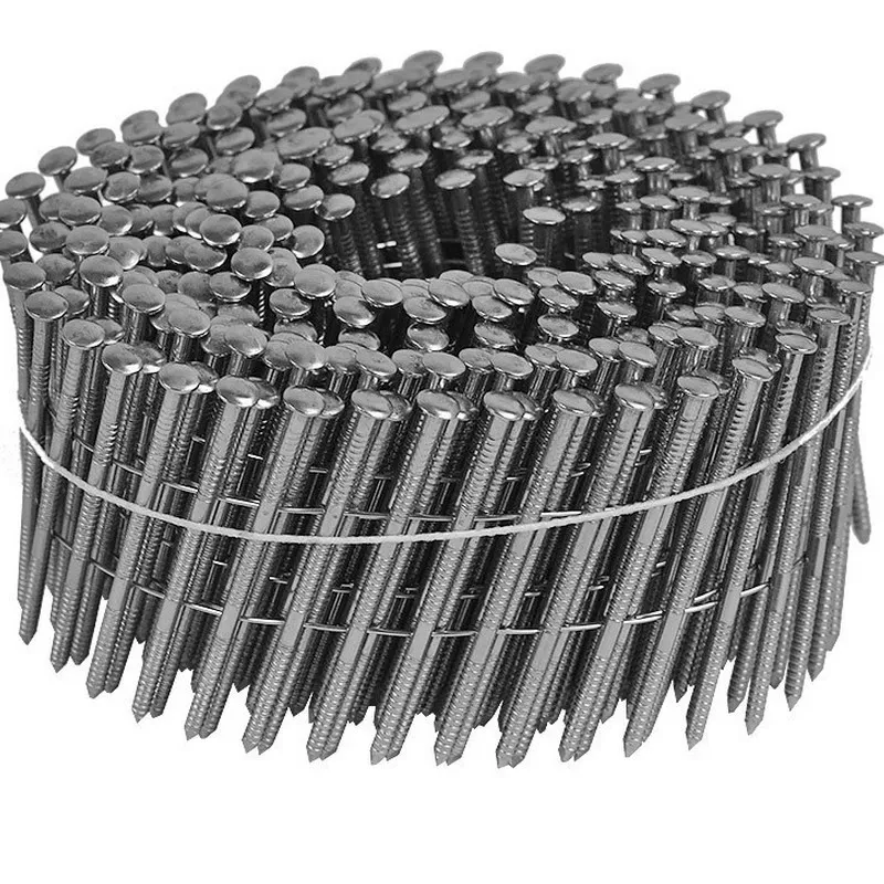 Clous en rouleau 2,3x55 crantées Inox A4 Tête Bombée | Vente Pointes