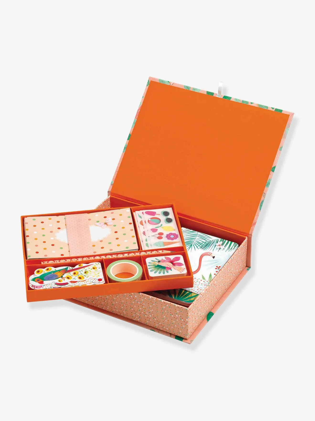 Coffret papeterie Marie DJECO orange - Djeco
