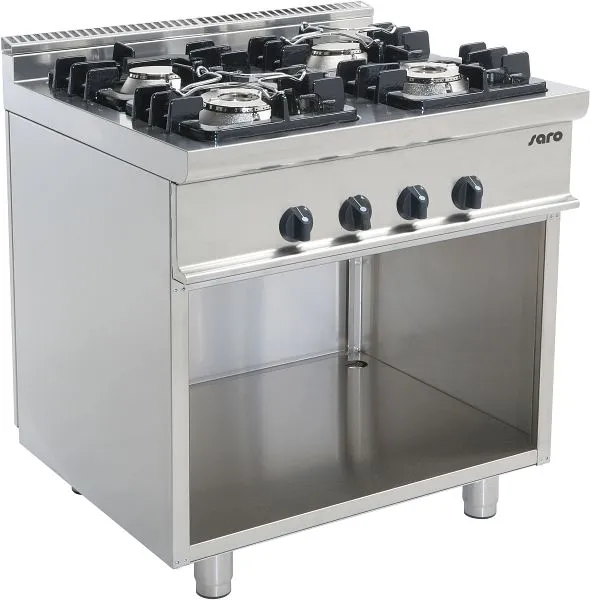 Cuisinière à gaz Saro avec base ouverte modèle E7/KUPG4BA 423-1020 acheter à bas prix 
