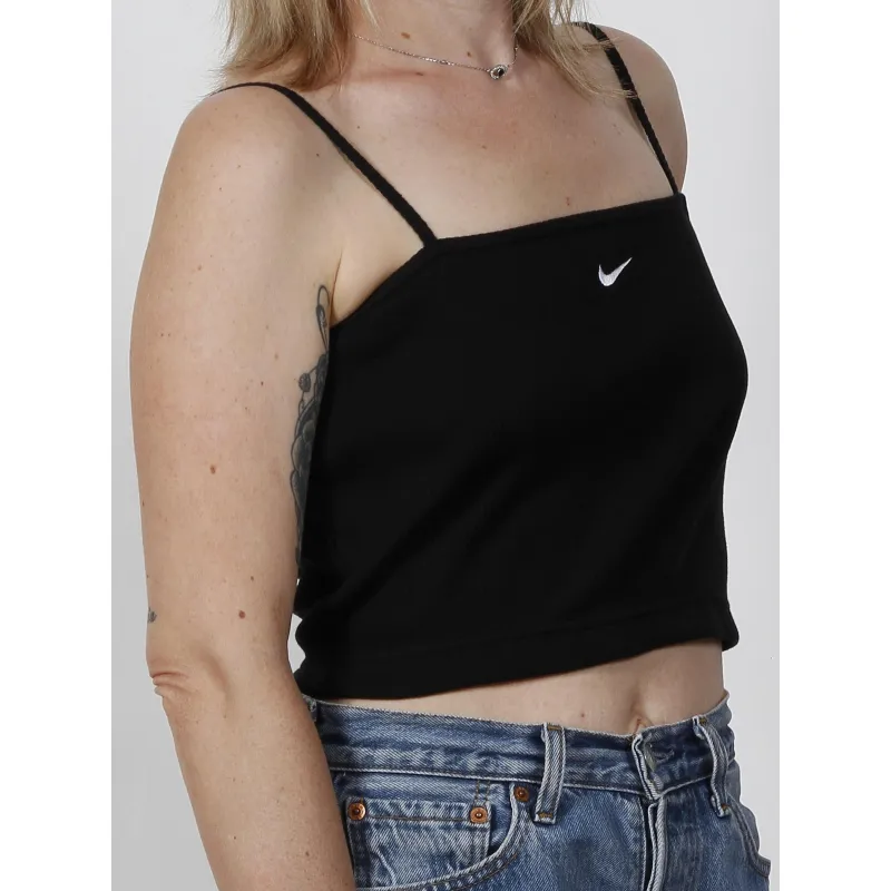 Débardeur crop bretelles réglables nsw essential noir femme - Nike| wimod