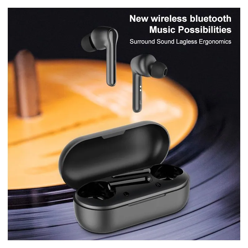 Ecouteurs Bluetooth 5.0 Gaming Stéréo Basse Latence Noir