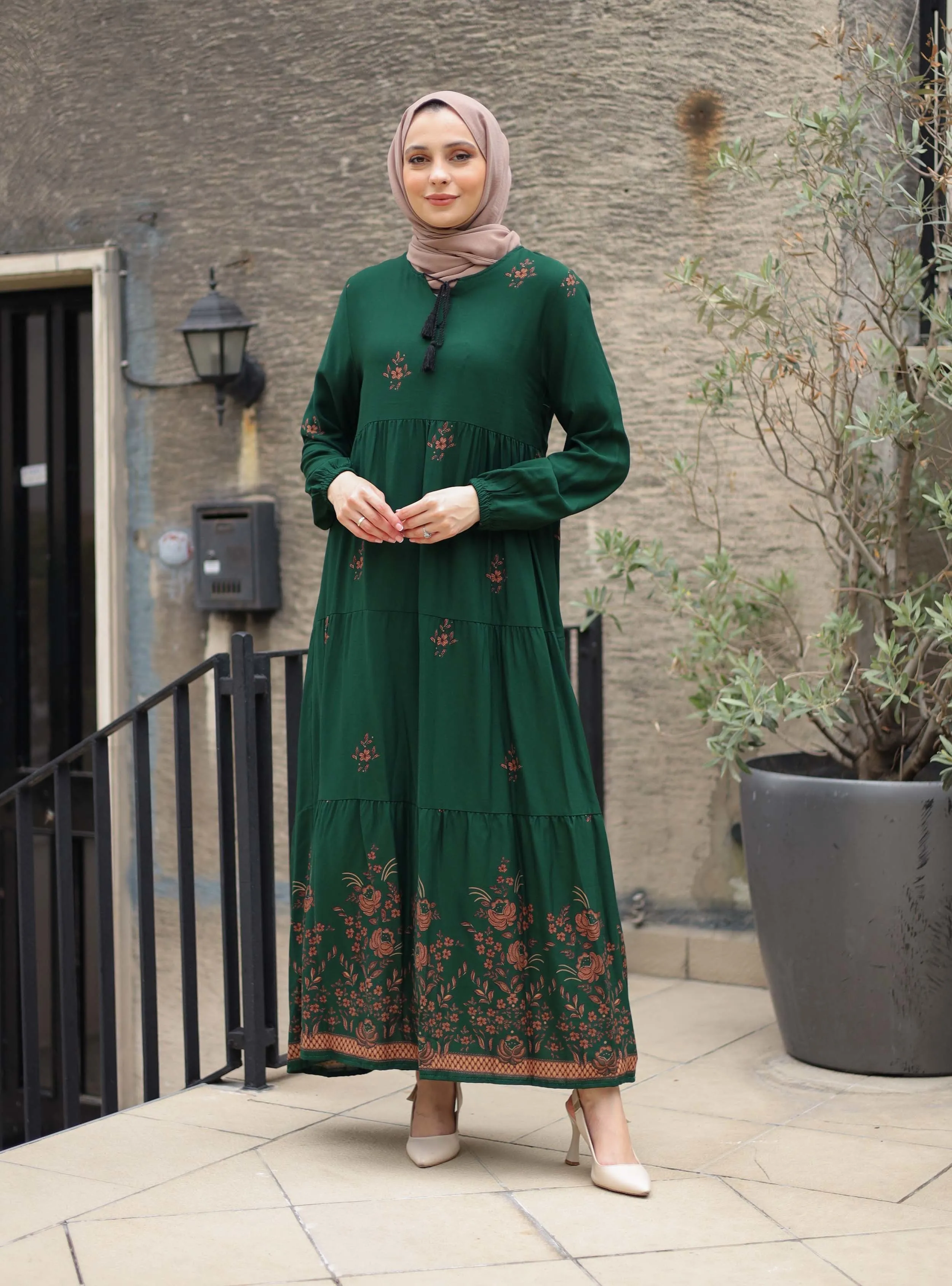 Emerald - Multi - Modest Dress