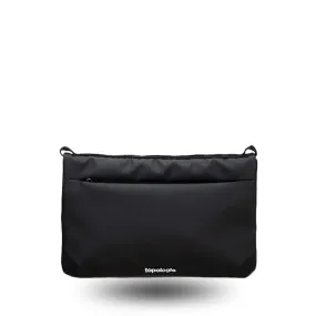 Flat Sacoche Small Black Fine Nylon