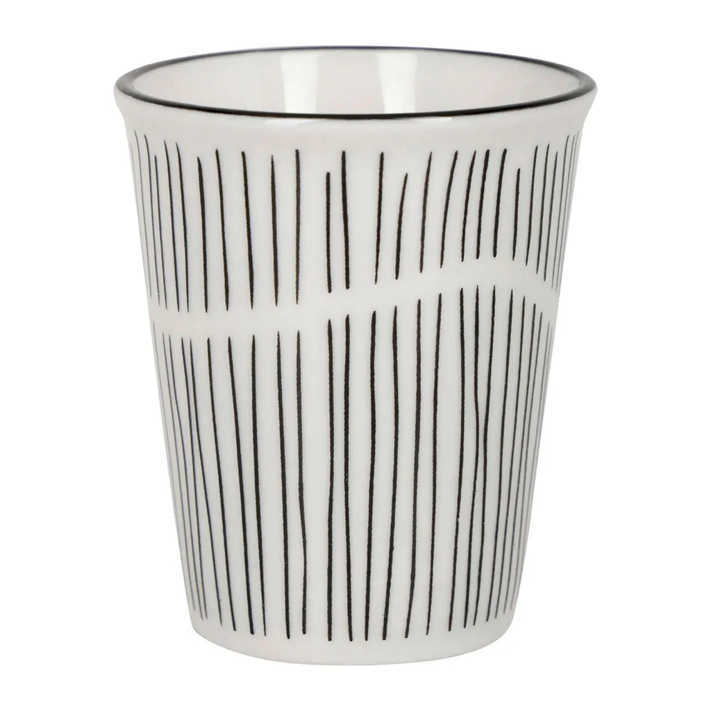 Gobelet MIXT à rayures porcelaine 9cl 