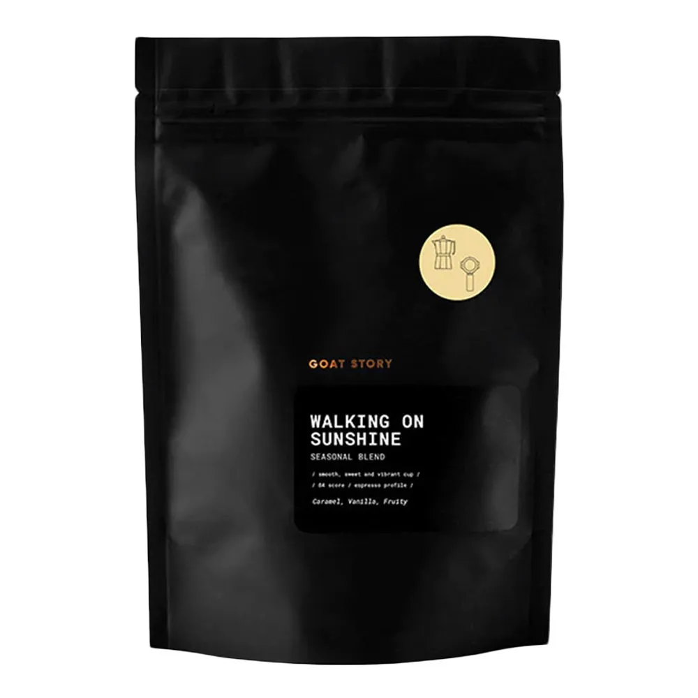 Grains de café de spécialité Goat Story Walking on Sunshine Seasonal Blend, 500 g
