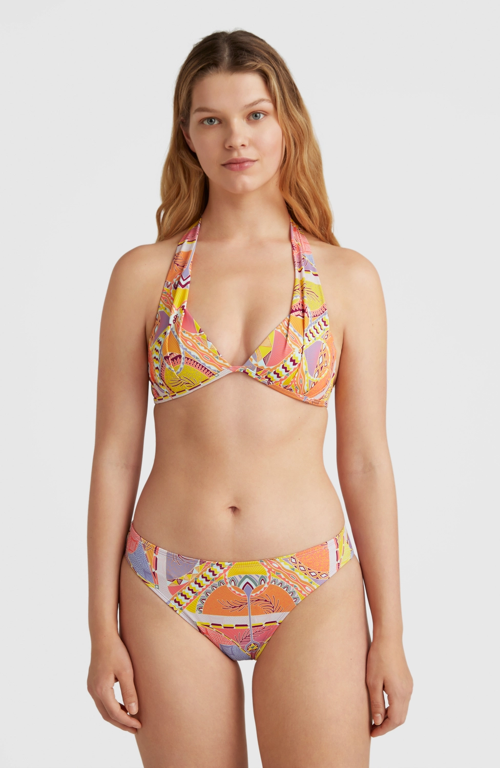 Haut de Bikini O'Neill Women Sao Mix Yellow Scarf Print