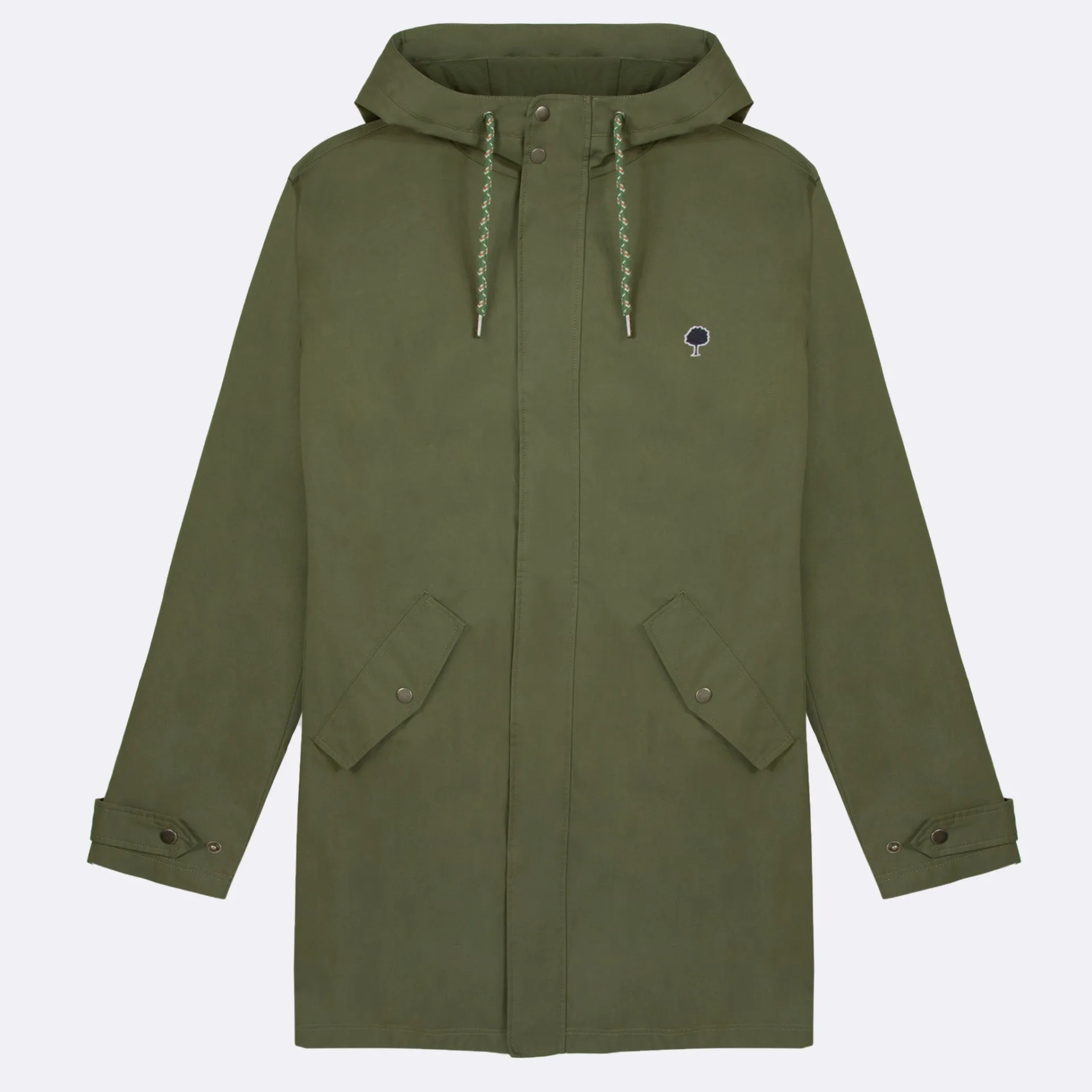 Imperméable kaki coton et polyamide recyclé - modèle Brix - FAGUO