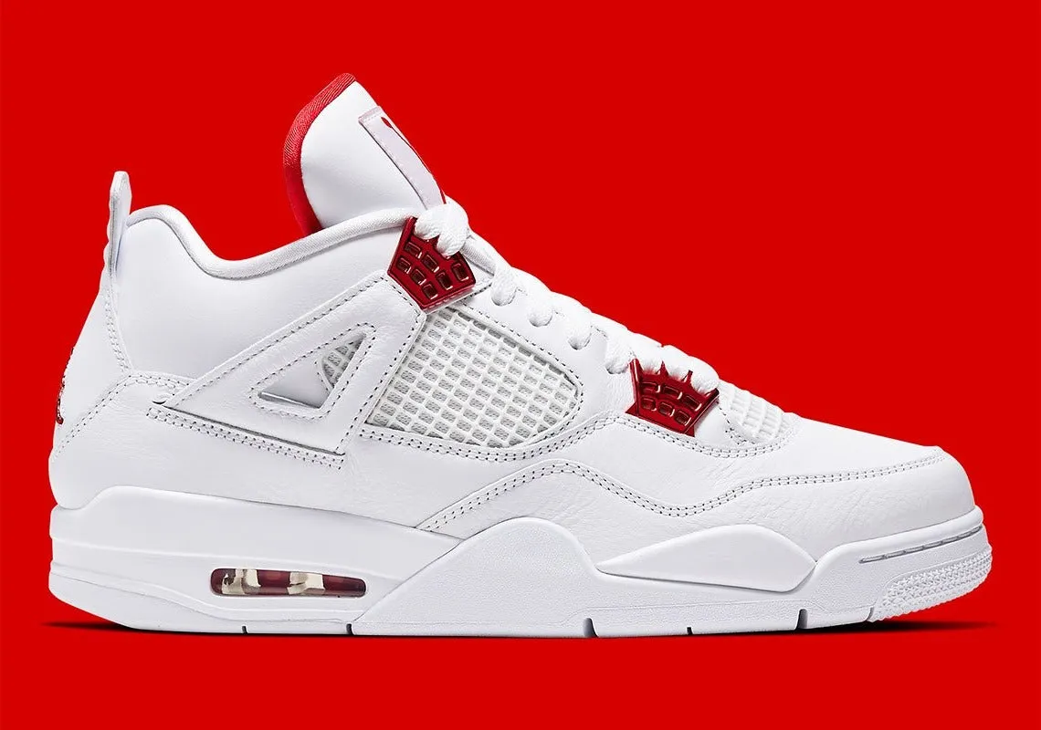 LIVRAISON 72H - Air Jordan 4 Retro Metallic Red