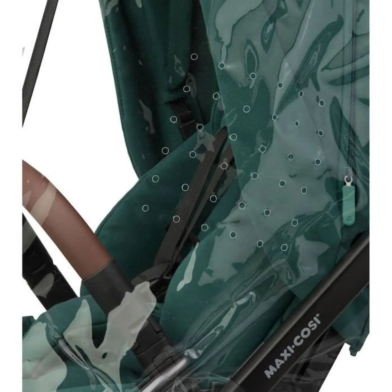 MAXI-COSI Habillage pluie ultra-compact pour poussette compacte blanc - 