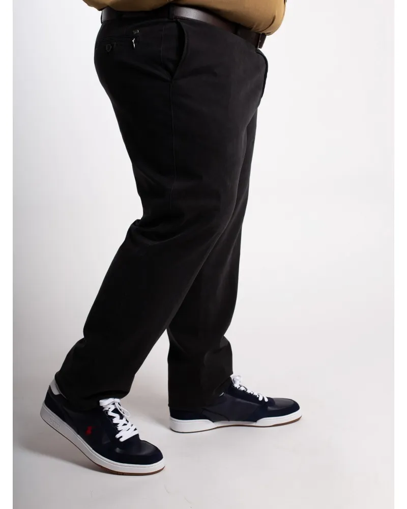 Pantalon chino Bugatti grande taille gris - Size-factory