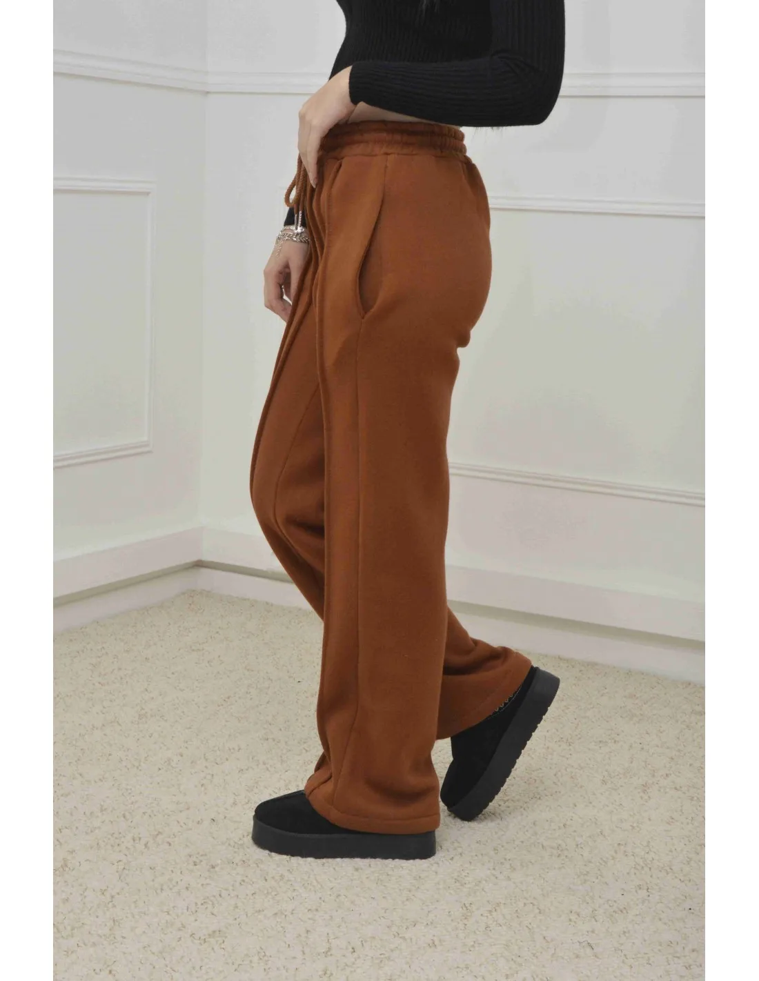 PANTALON -MARRON- FEMME