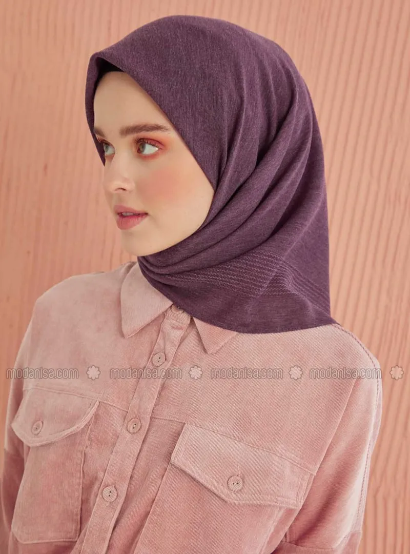 Plum - Plain - Scarf