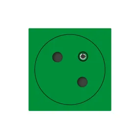 Prise de courant 2P+T mosaic link 2m fb vert surface (077160L)