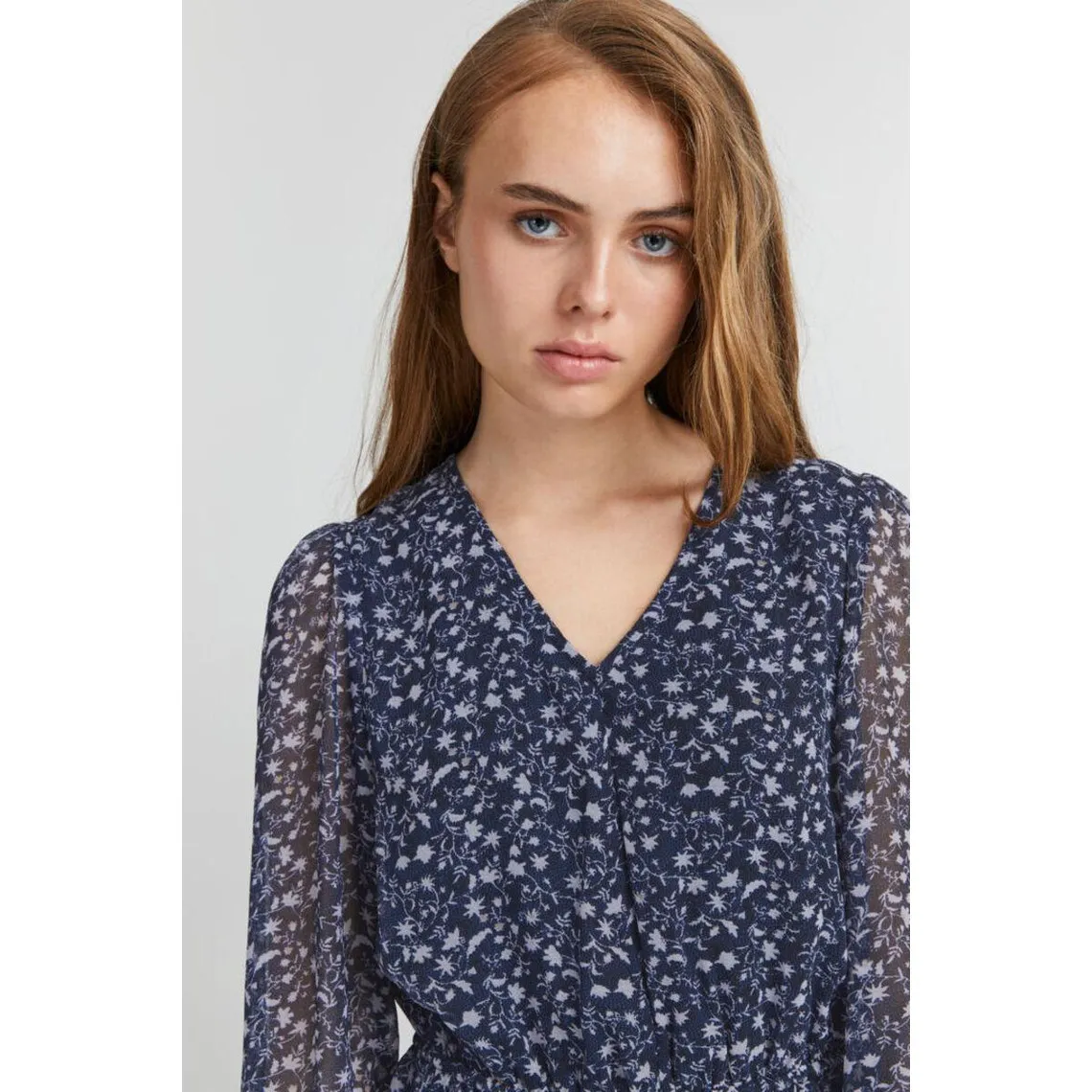 Robe courte manches longues bleue | 3 Suisses