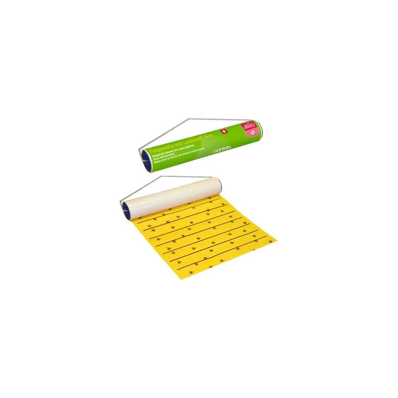 Rouleau de bande collante attrape mouches Kerbl - 7 m