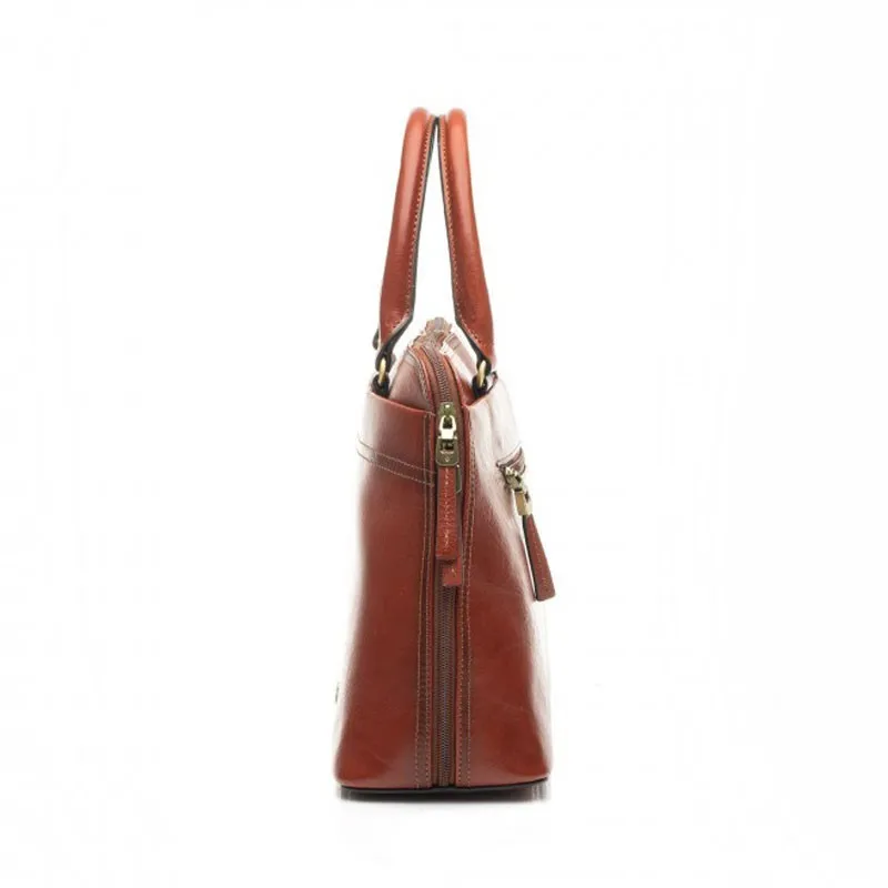 Sac porté main en cuir KATANA marron | Planetebag.com