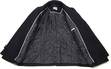 Suitable Prestige Manteau Nathan Mix Laine Bleu Foncé 9060-