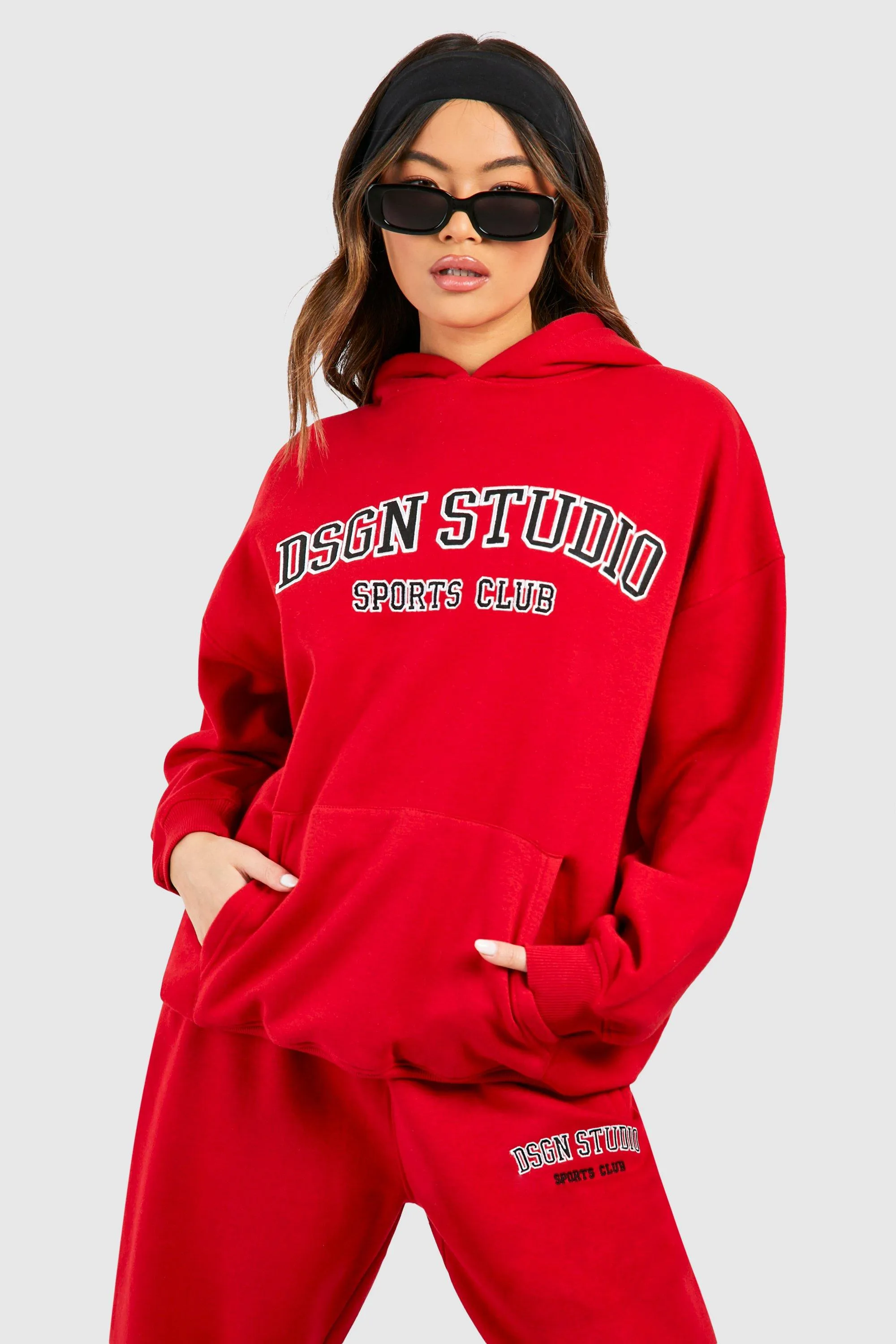 Sweat à capuche oversize à slogan Dsgn Studio