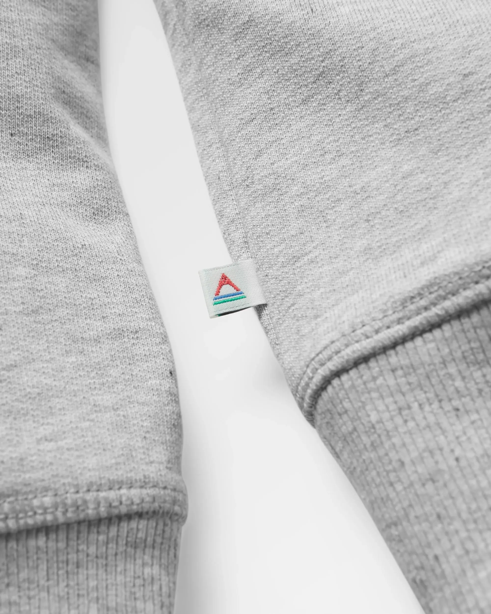 Sweatshirt en Coton Recyclé Marl Wander - Gris Clair Marl
