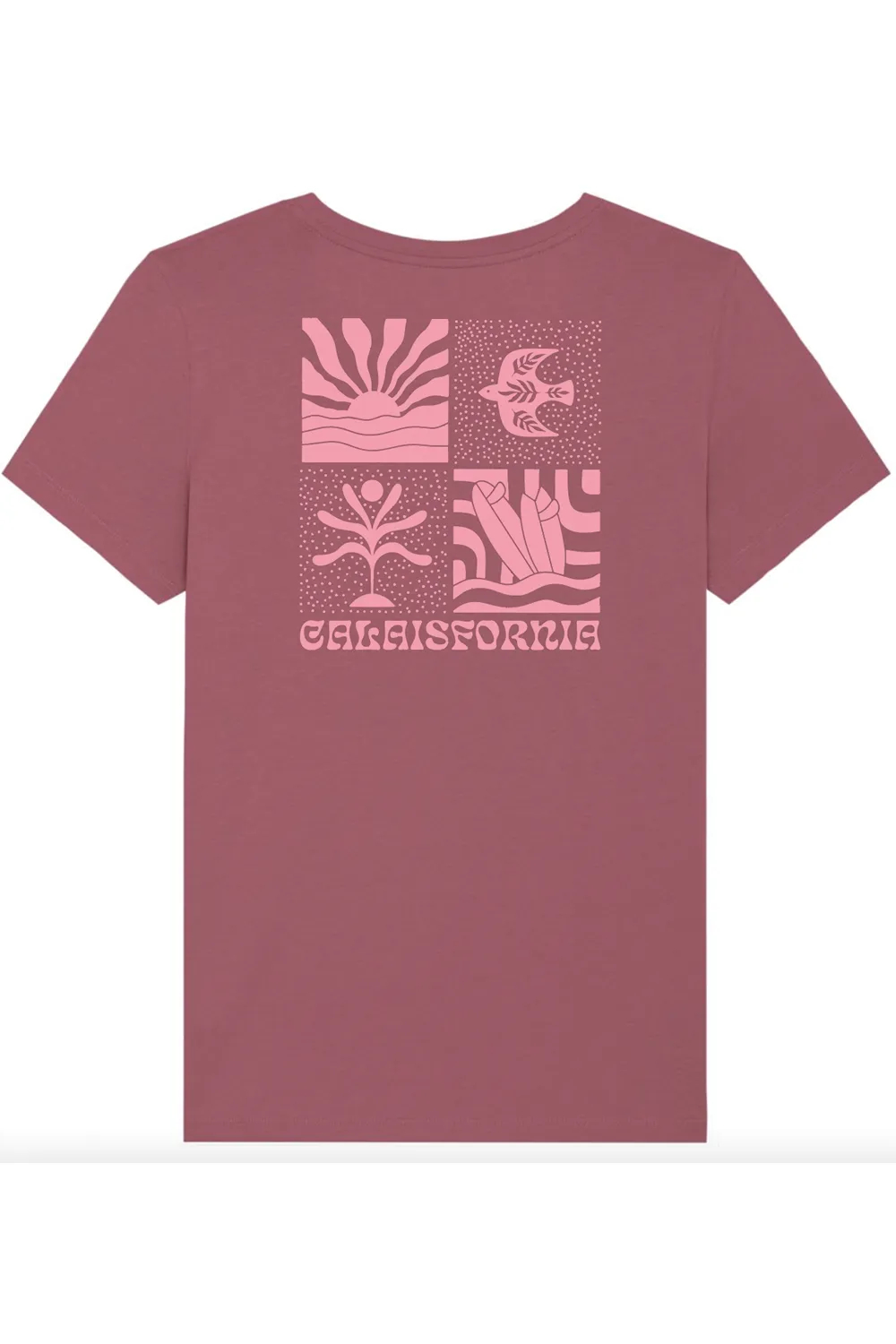 T-shirt bird hibiscus