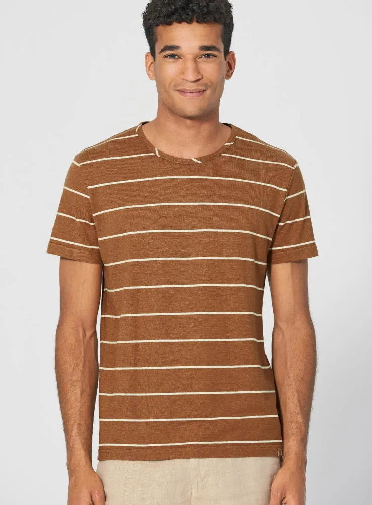 T-shirt rayé homme en chanvre et coton bio