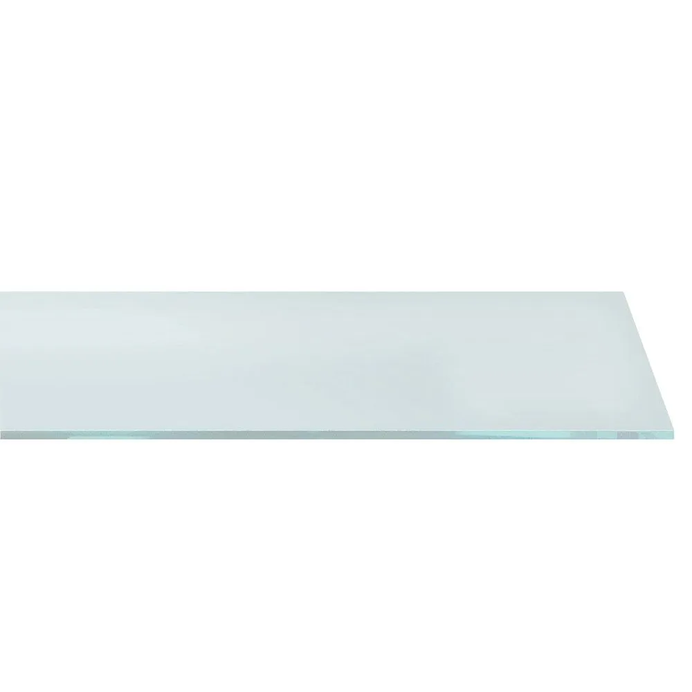 Tablette verre trempé 120x30cm ép.8 mm - blanc