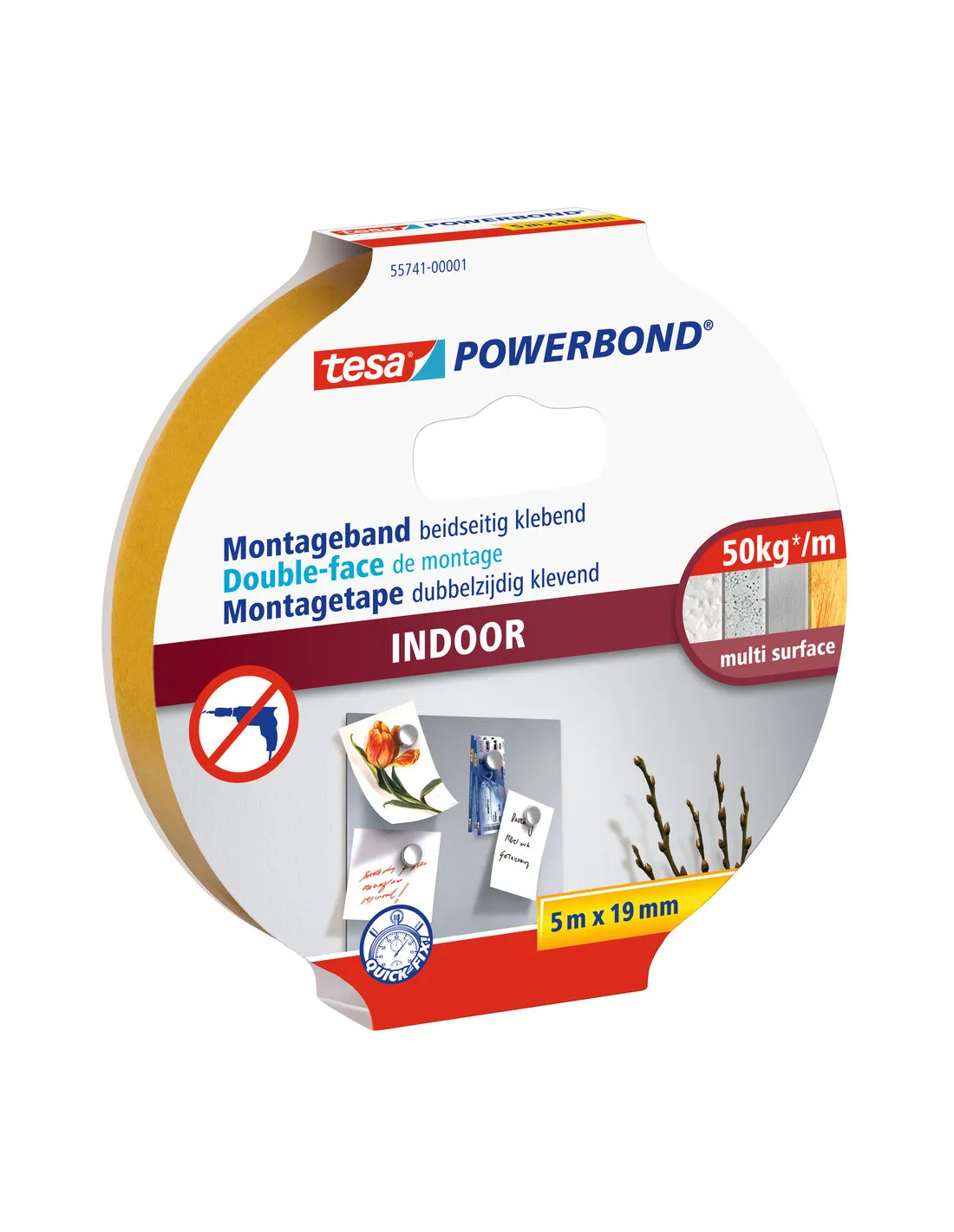 Tesa Dbl Face Int 5x19 55741 - TESA - 47458