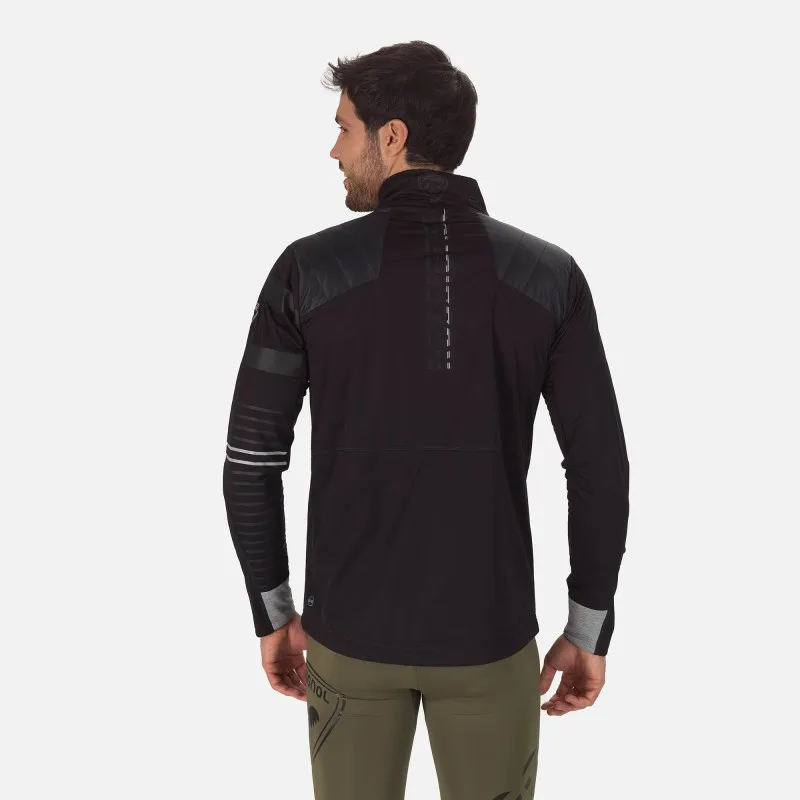 Textile haut ski nordique Rossignol Poursuite Warm Jacket carbon black
