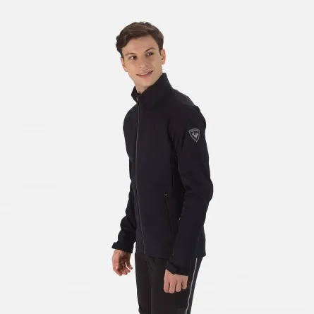 Textile haut ski nordique Rossignol Softshell Jacket carbon black