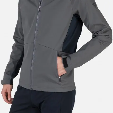 Textile haut ski nordique Rossignol Softshell Jacket onyx grey