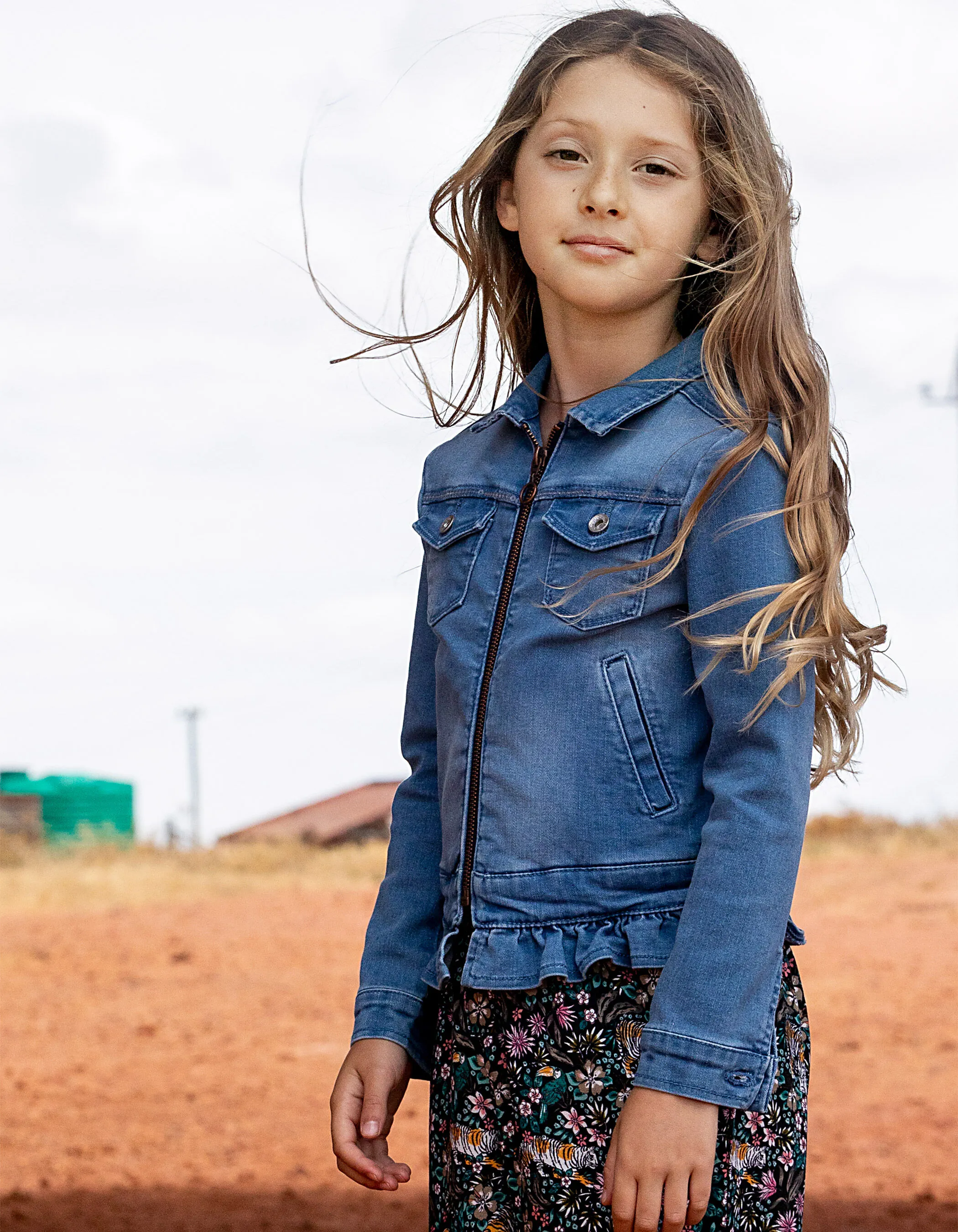 Veste jean fille