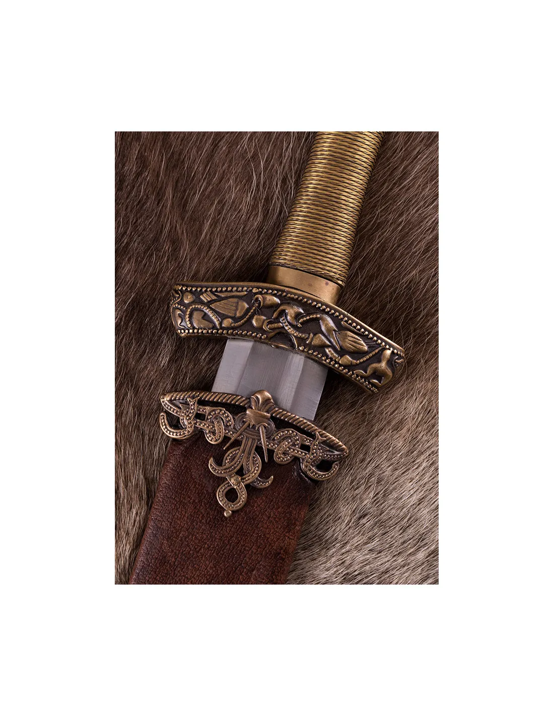 Épée Viking Dybäck avec fourreau avec lame en acier trempé ⚔️ Boutique Épées